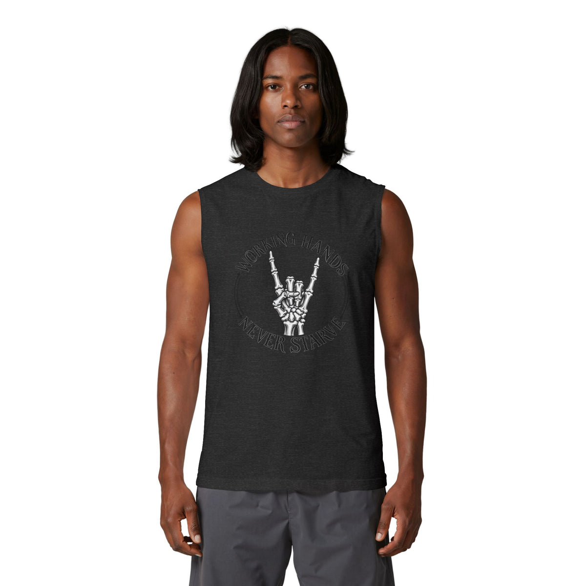 WF Tattoo “Working Hands” Unisex Muscle Tank