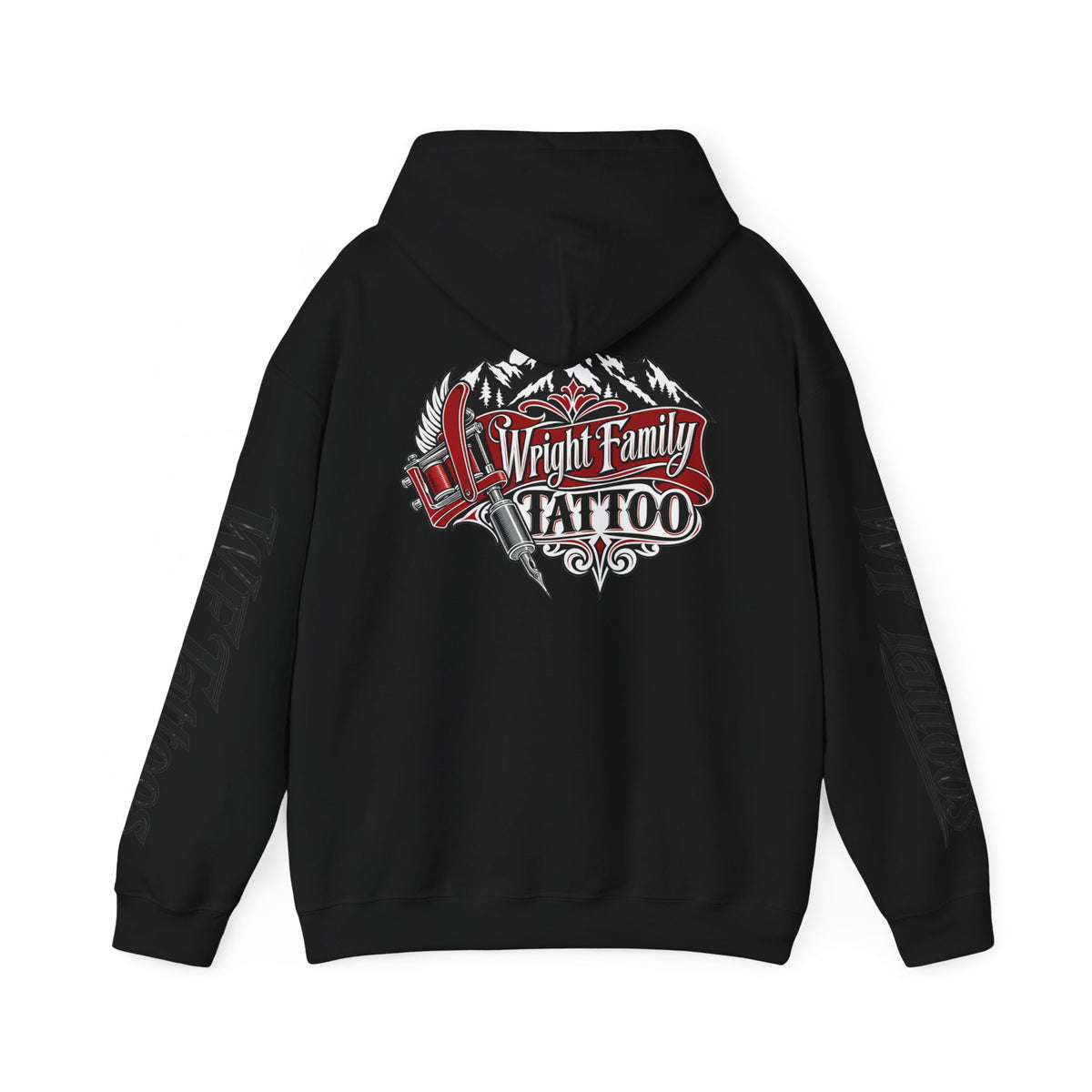 Wright Family Tattoo Hoodie — Vintage Shop Logo Pullover