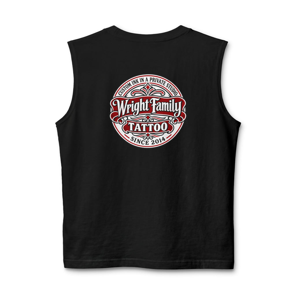 Tattoo Parlor Danes Muscle Tank — Vintage "Wright Family Tattoo" Design