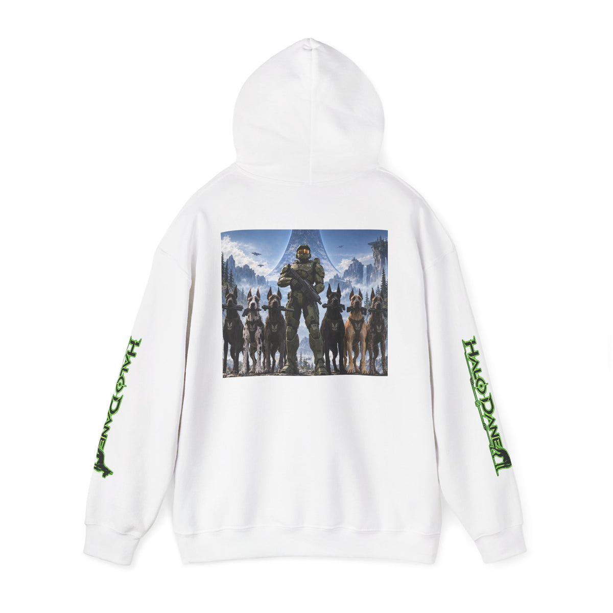 Halo Infinite Master Chief Hoodie — Video Game Dane Squad Pullover