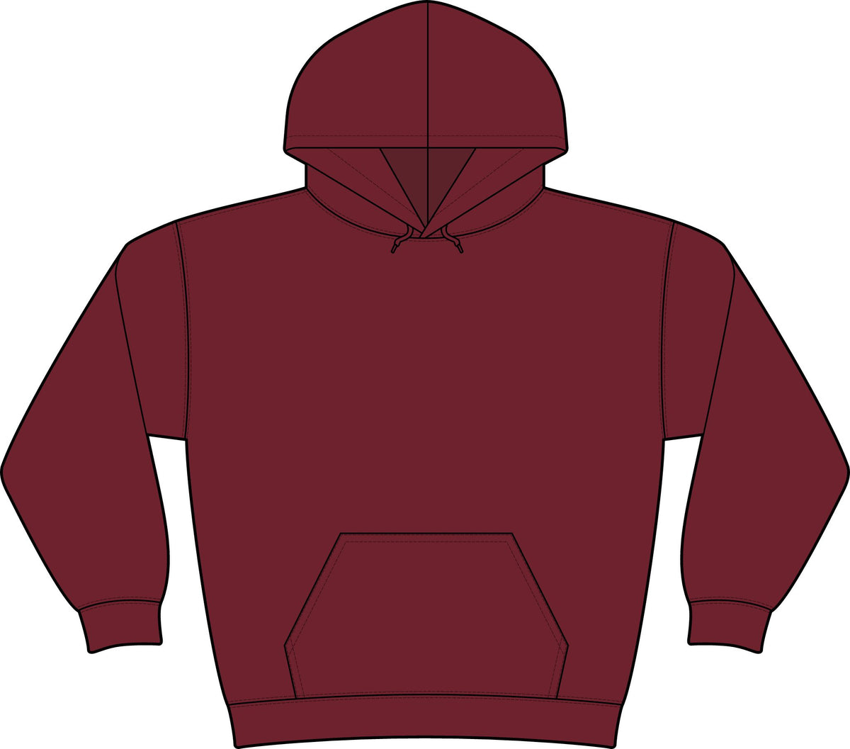 Wright Family Tattoo Club Fleece Hoodie — Small Chest Logo Crewneck Pullover
