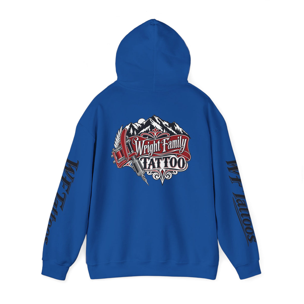 Wright Family Tattoo Hoodie — Vintage Shop Logo Pullover