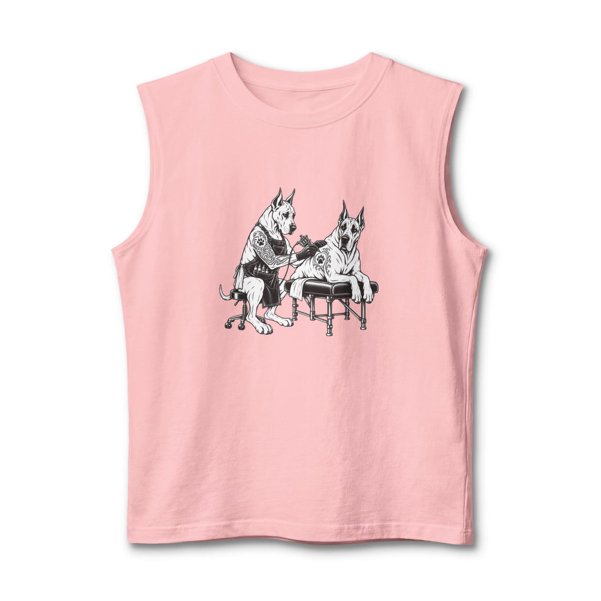 Tattoo Parlor Danes Muscle Tank — Vintage "Wright Family Tattoo" Design