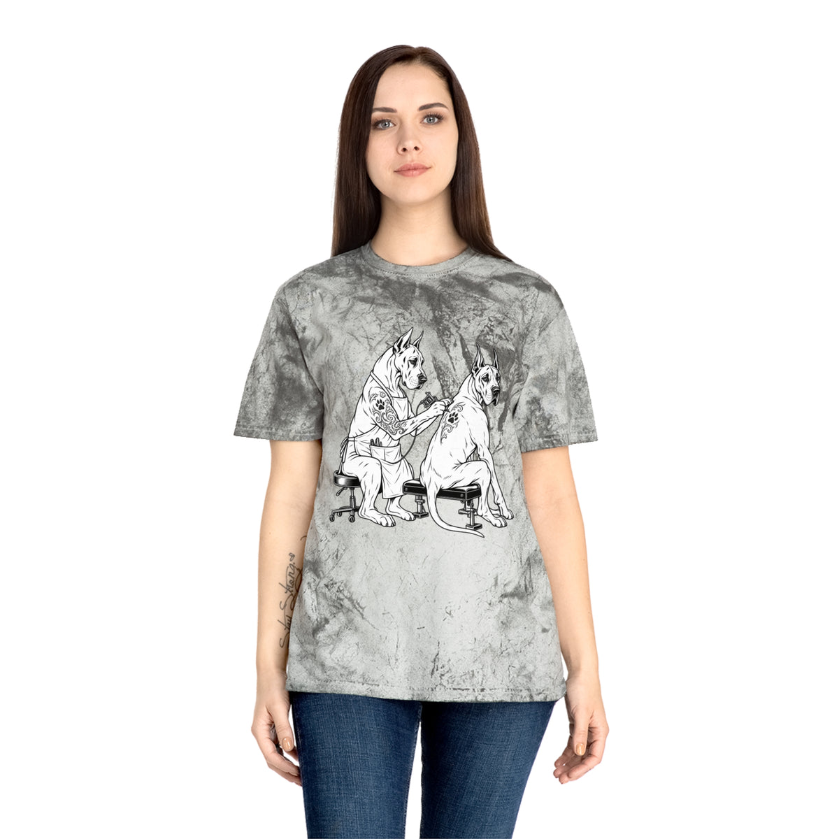 Tattoo Studio Dog Tattoo T-Shirt — Wright Family Tattoo Logo Tee