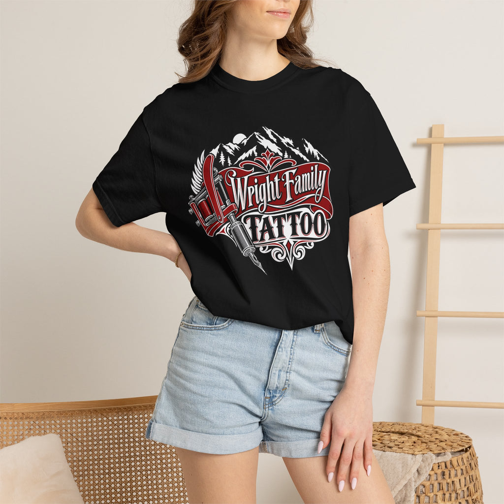 Tattoo Shop T-Shirt — Wright Family Tattoo Logo Tee