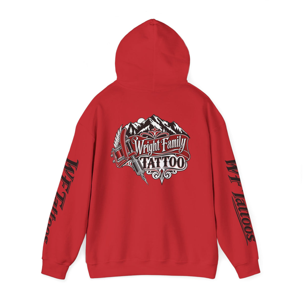 Wright Family Tattoo Hoodie — Vintage Shop Logo Pullover