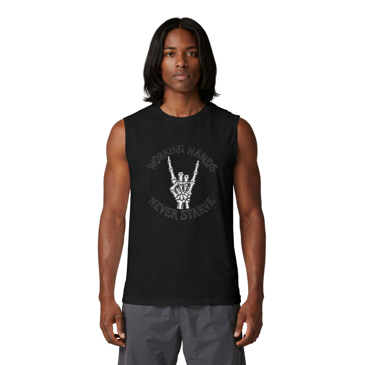 WF Tattoo “Working Hands” Unisex Muscle Tank