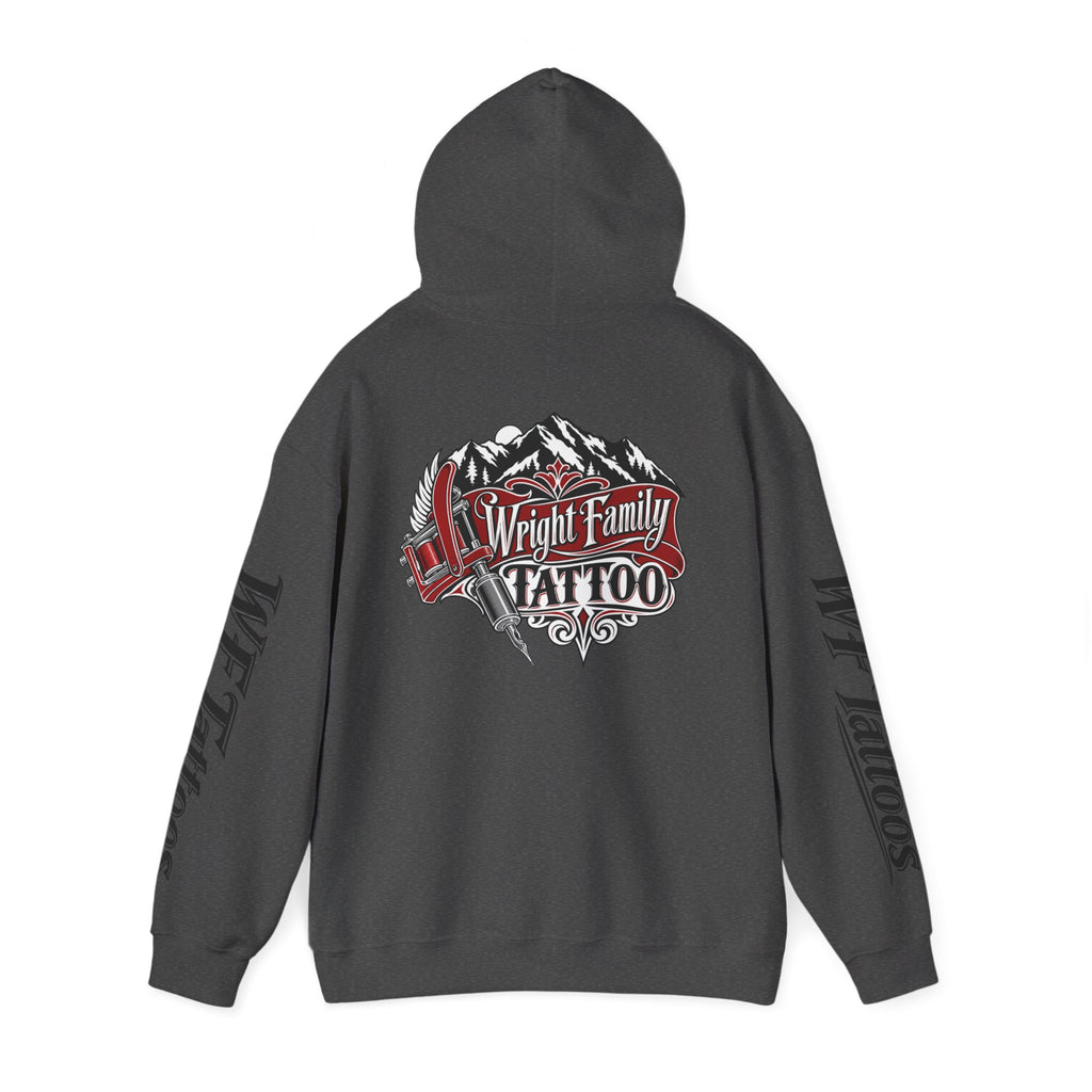 Wright Family Tattoo Hoodie — Vintage Shop Logo Pullover