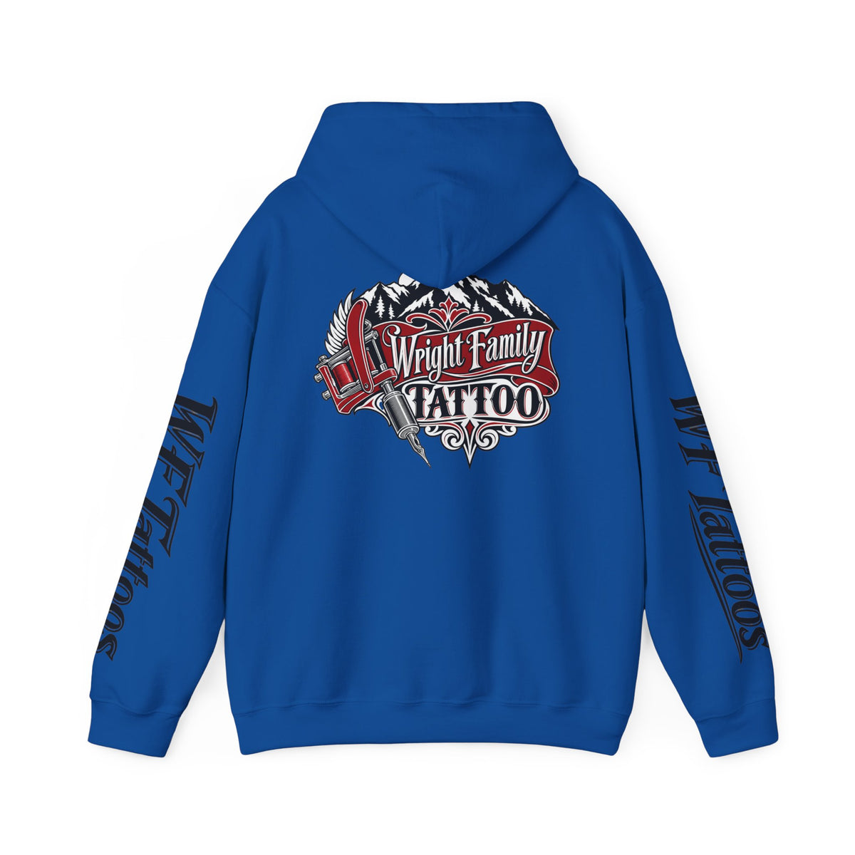 Wright Family Tattoo Hoodie — Vintage Shop Logo Pullover