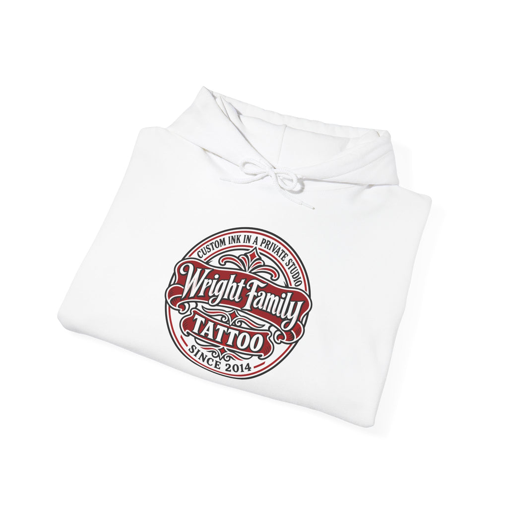 Wright Family Tattoo Hoodie — Vintage Shop Logo Pullover