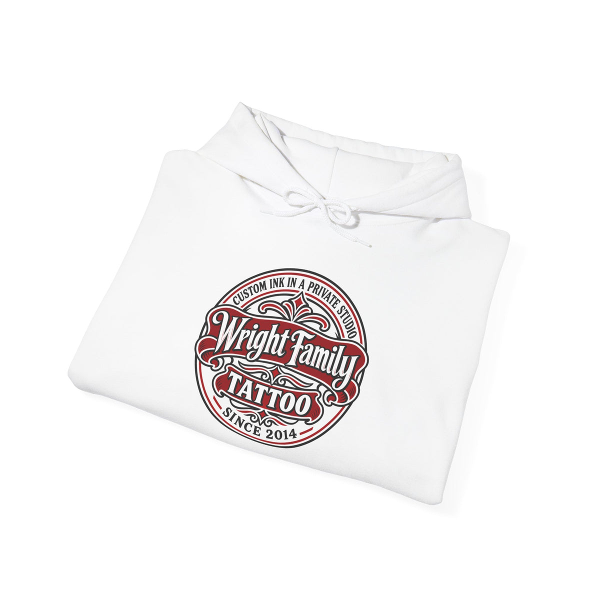 Wright Family Tattoo Hoodie — Vintage Shop Logo Pullover