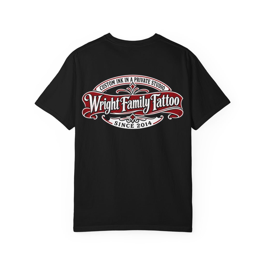 Tattoo Shop T-Shirt — Wright Family Tattoo Logo Tee