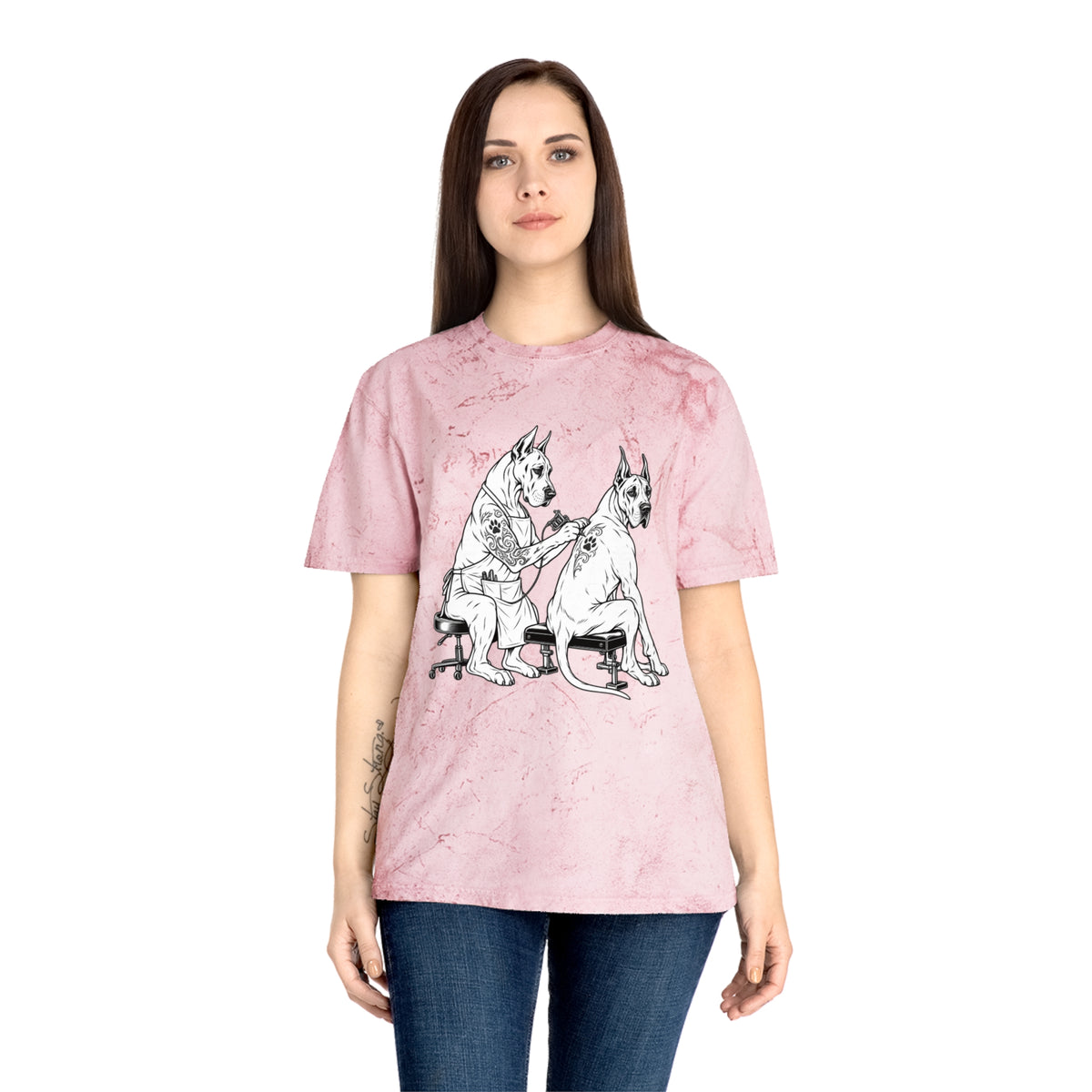 Tattoo Studio Dog Tattoo T-Shirt — Wright Family Tattoo Logo Tee