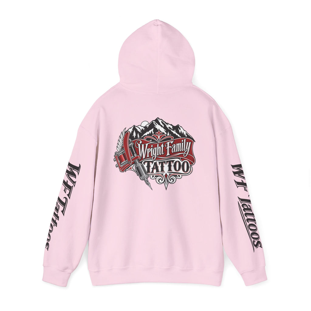 Wright Family Tattoo Hoodie — Vintage Shop Logo Pullover