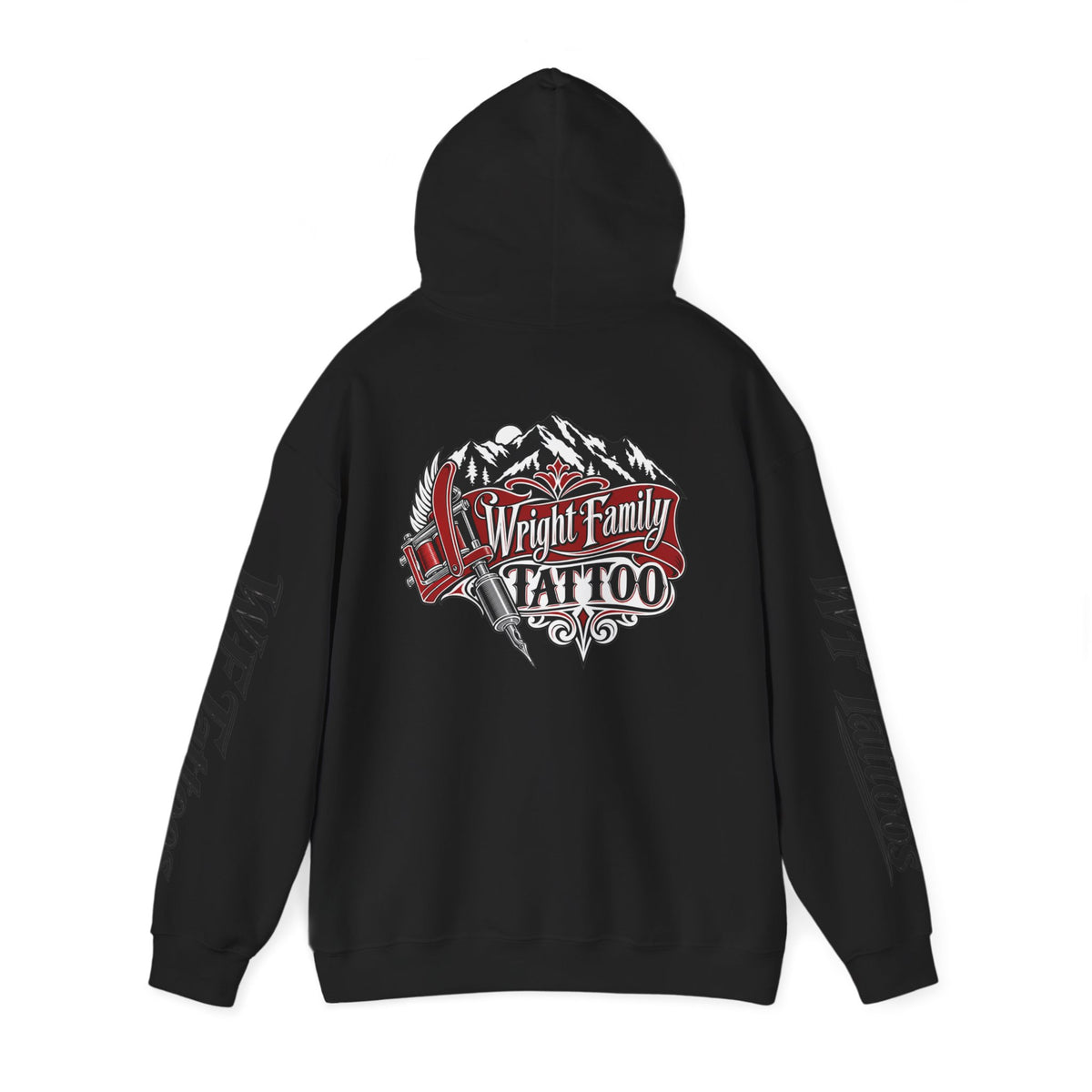 Wright Family Tattoo Hoodie — Vintage Shop Logo Pullover