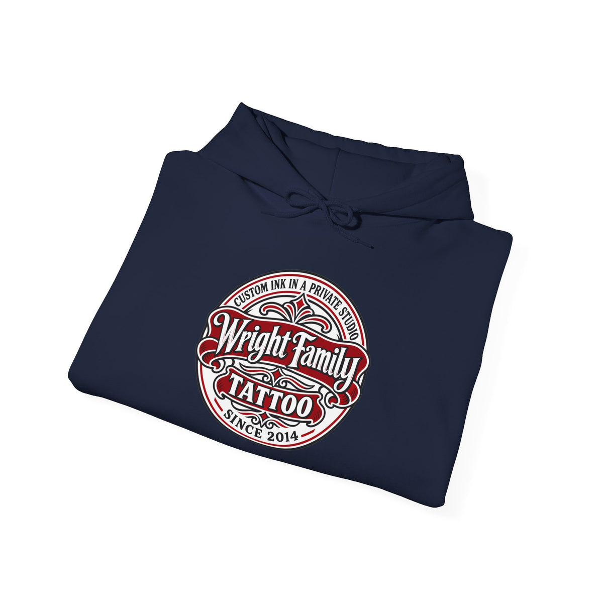 Wright Family Tattoo Hoodie — Vintage Shop Logo Pullover