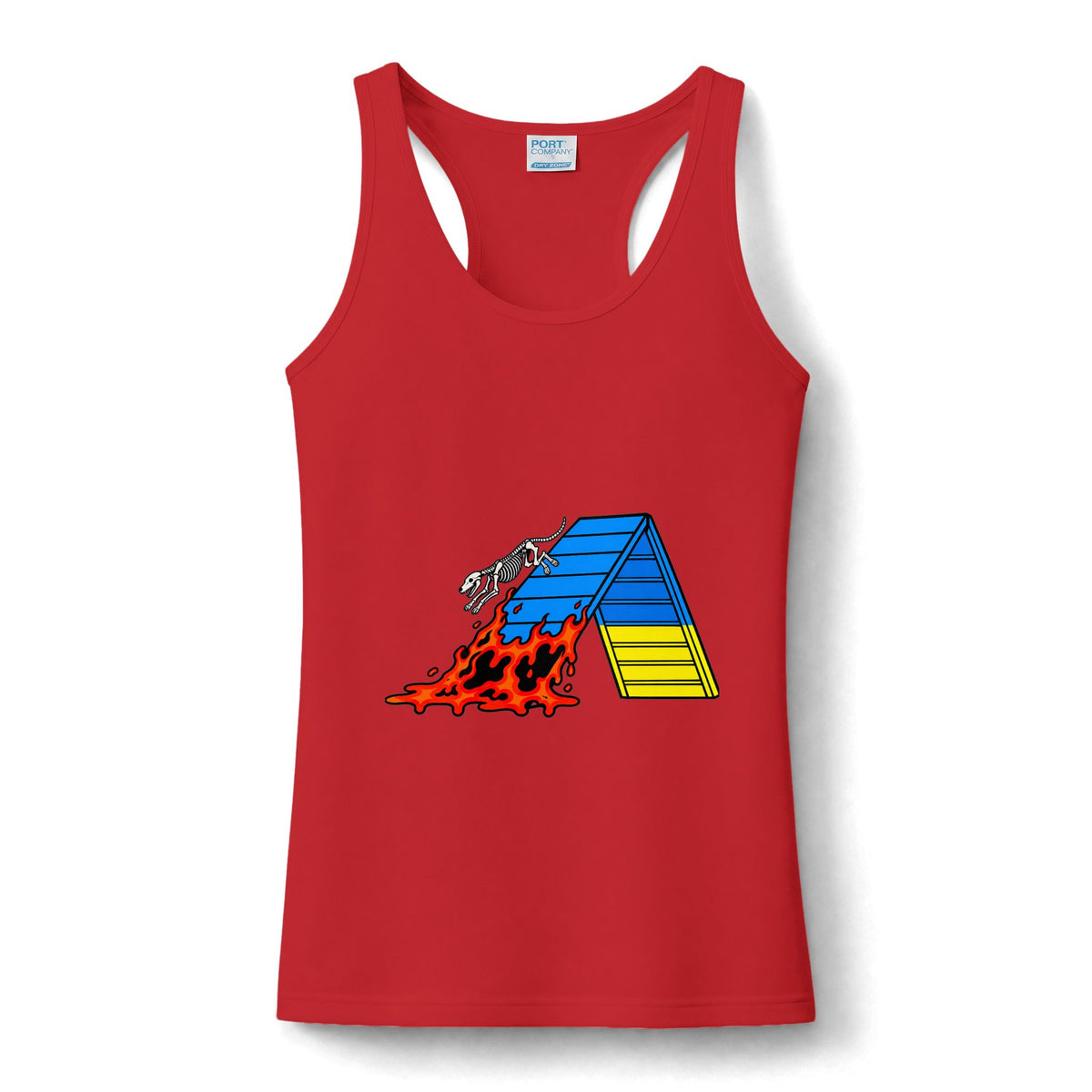 WF Tattoos Small Dog Lava tank
