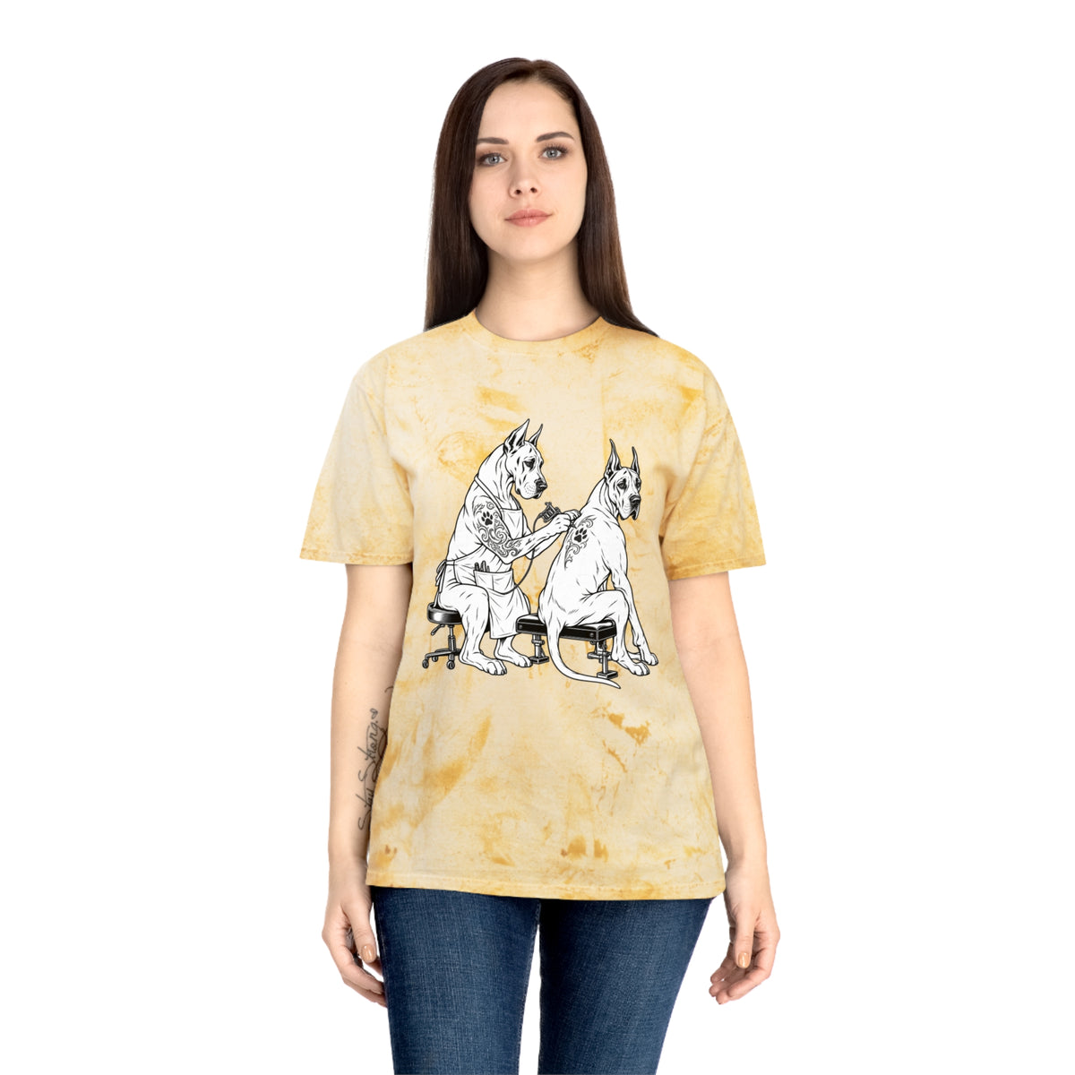 Tattoo Studio Dog Tattoo T-Shirt — Wright Family Tattoo Logo Tee