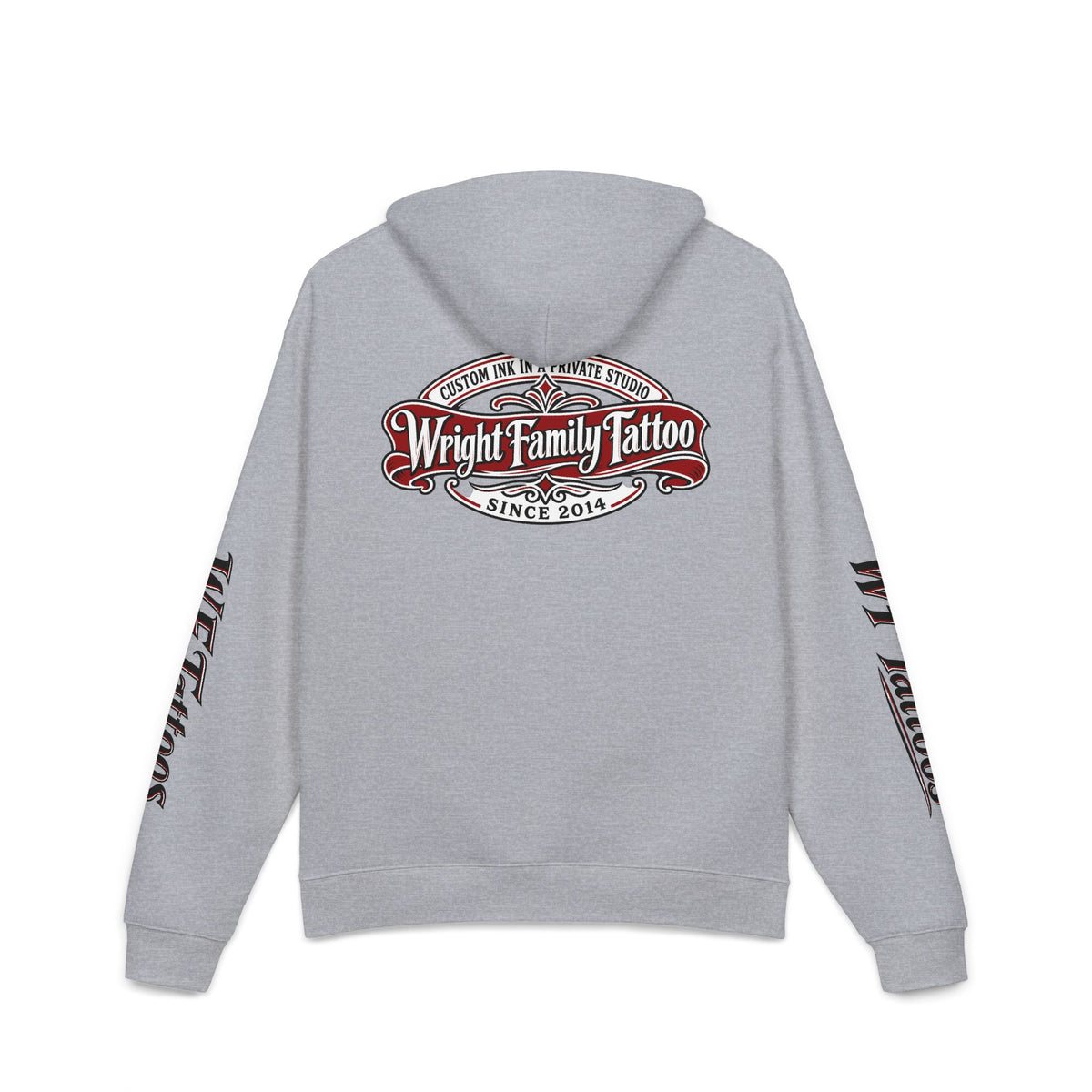 Wright Family Tattoo Logo Hoodie – Vintage Tattoo Shop Pullover