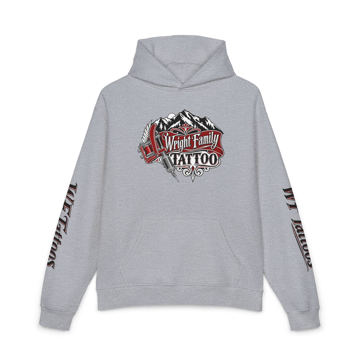 Wright Family Tattoo Logo Hoodie – Vintage Tattoo Shop Pullover