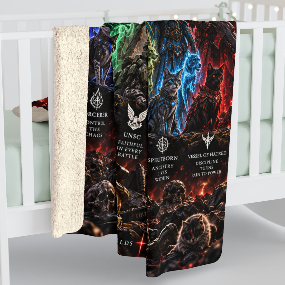 Halo/Diablo IIII Danes Sherpa Blanket