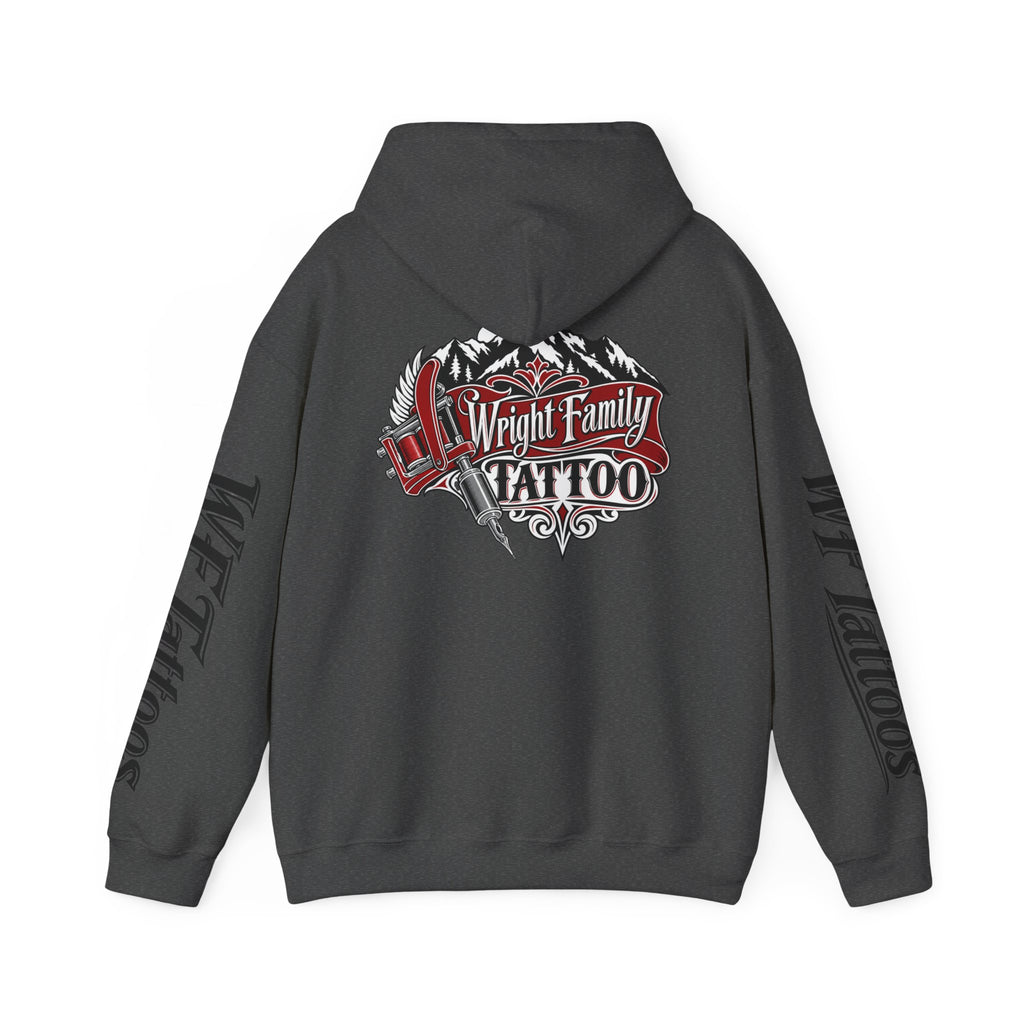 Wright Family Tattoo Hoodie — Vintage Shop Logo Pullover