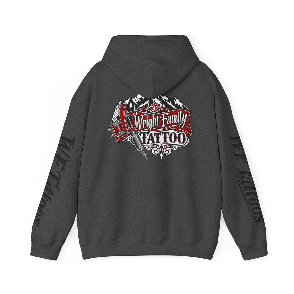 Wright Family Tattoo Hoodie — Vintage Shop Logo Pullover