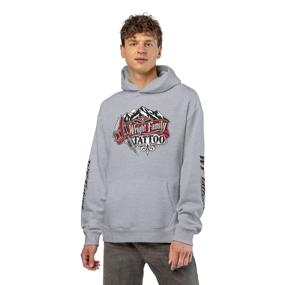 Wright Family Tattoo Logo Hoodie – Vintage Tattoo Shop Pullover