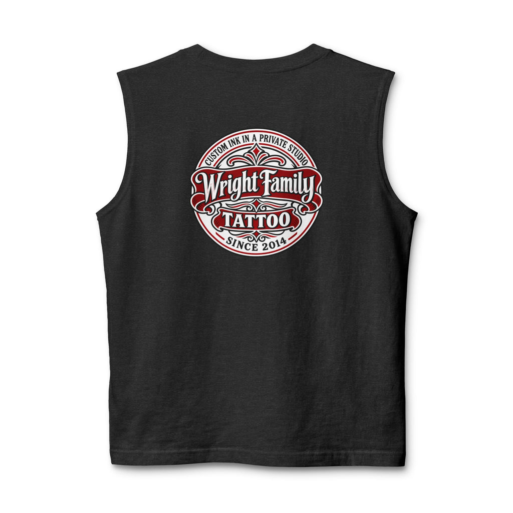 Tattoo Parlor Danes Muscle Tank — Vintage "Wright Family Tattoo" Design