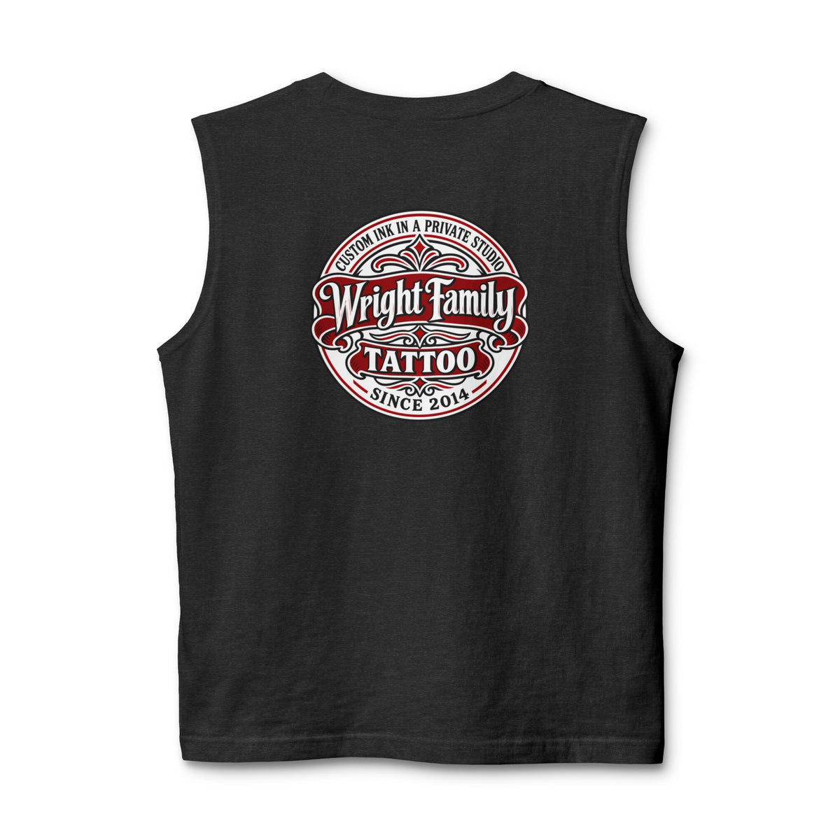 Tattoo Parlor Danes Muscle Tank — Vintage "Wright Family Tattoo" Design