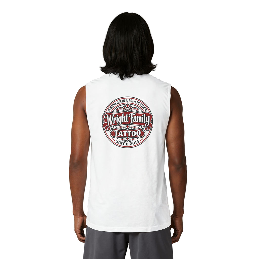 Tattoo Parlor Danes Muscle Tank — Vintage "Wright Family Tattoo" Design