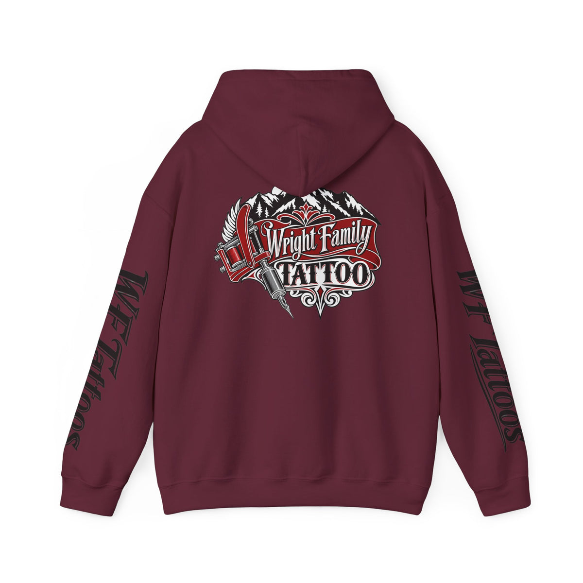 Wright Family Tattoo Hoodie — Vintage Shop Logo Pullover