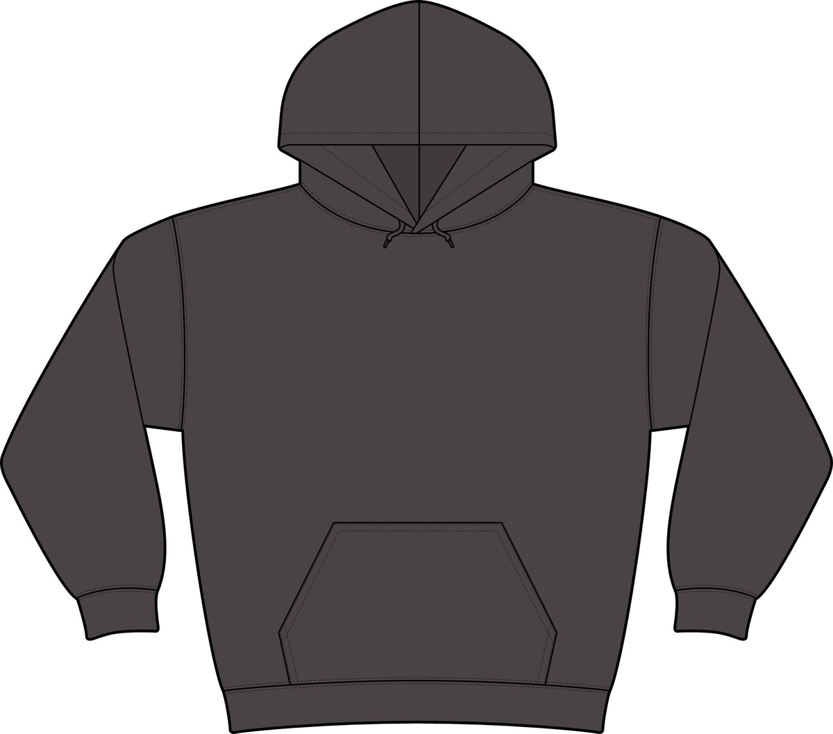 Wright Family Tattoo Club Fleece Hoodie — Small Chest Logo Crewneck Pullover