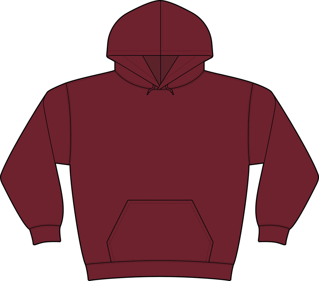Wright Family Tattoo Club Fleece Hoodie — Small Chest Logo Crewneck Pullover