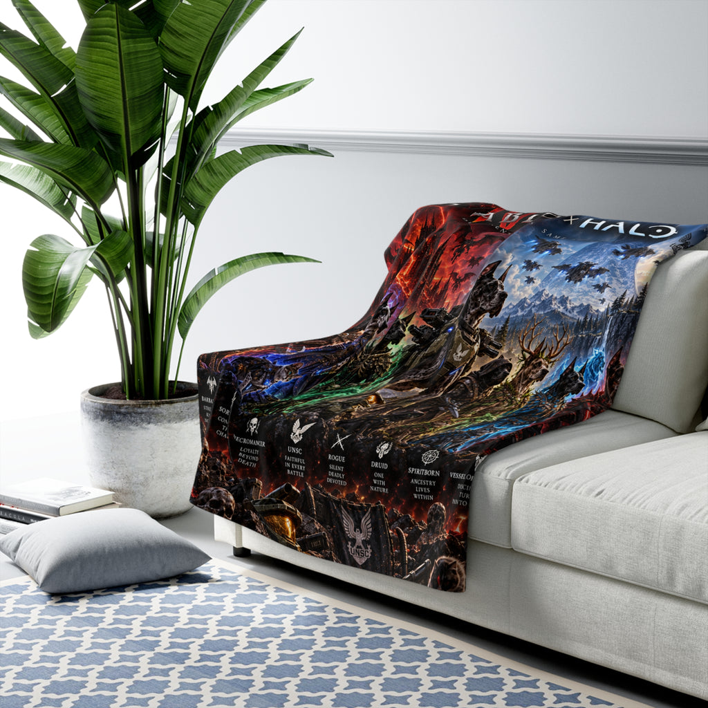 Halo/Diablo IIII Danes Sherpa Blanket