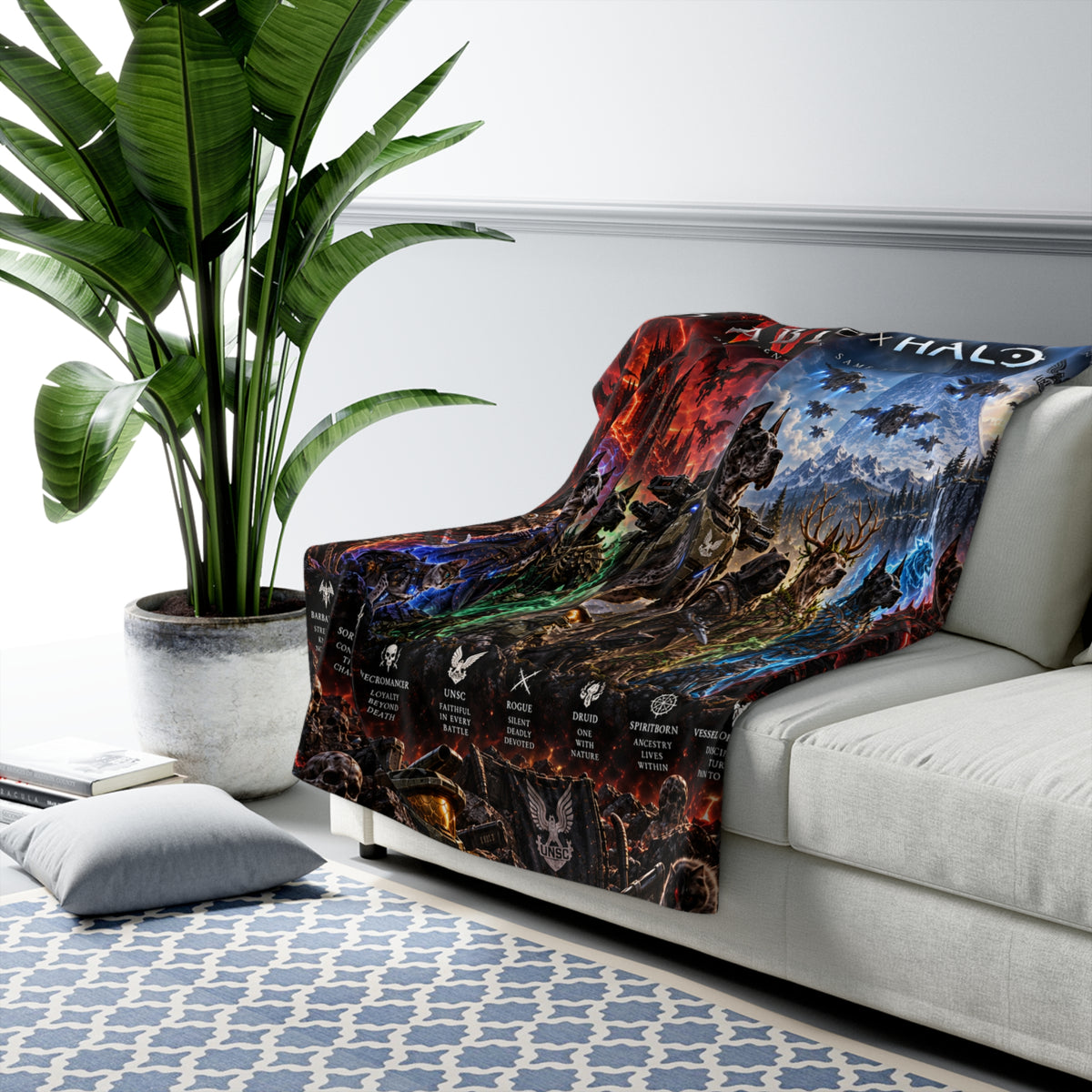 Halo/Diablo IIII Danes Sherpa Blanket