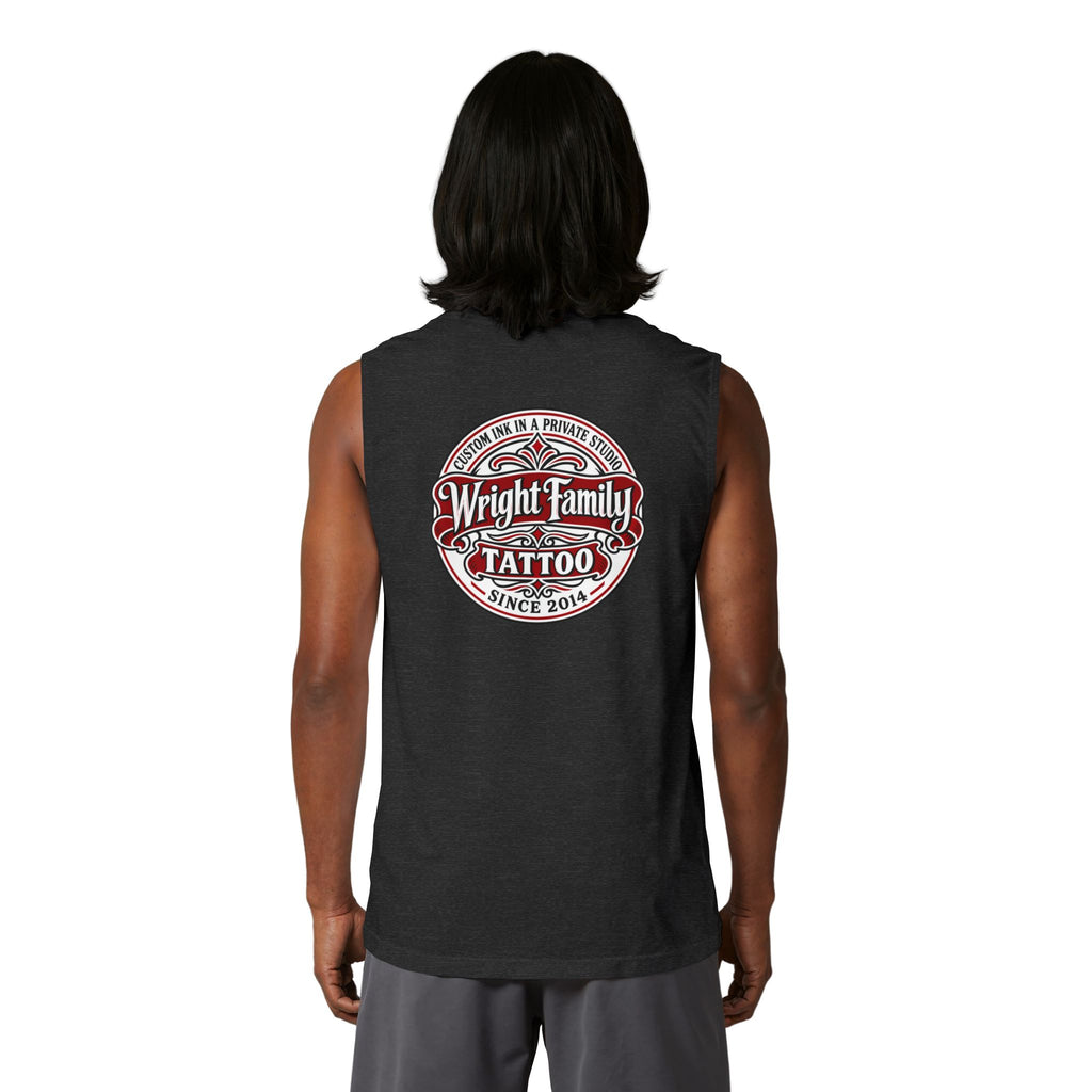 Tattoo Parlor Danes Muscle Tank — Vintage "Wright Family Tattoo" Design