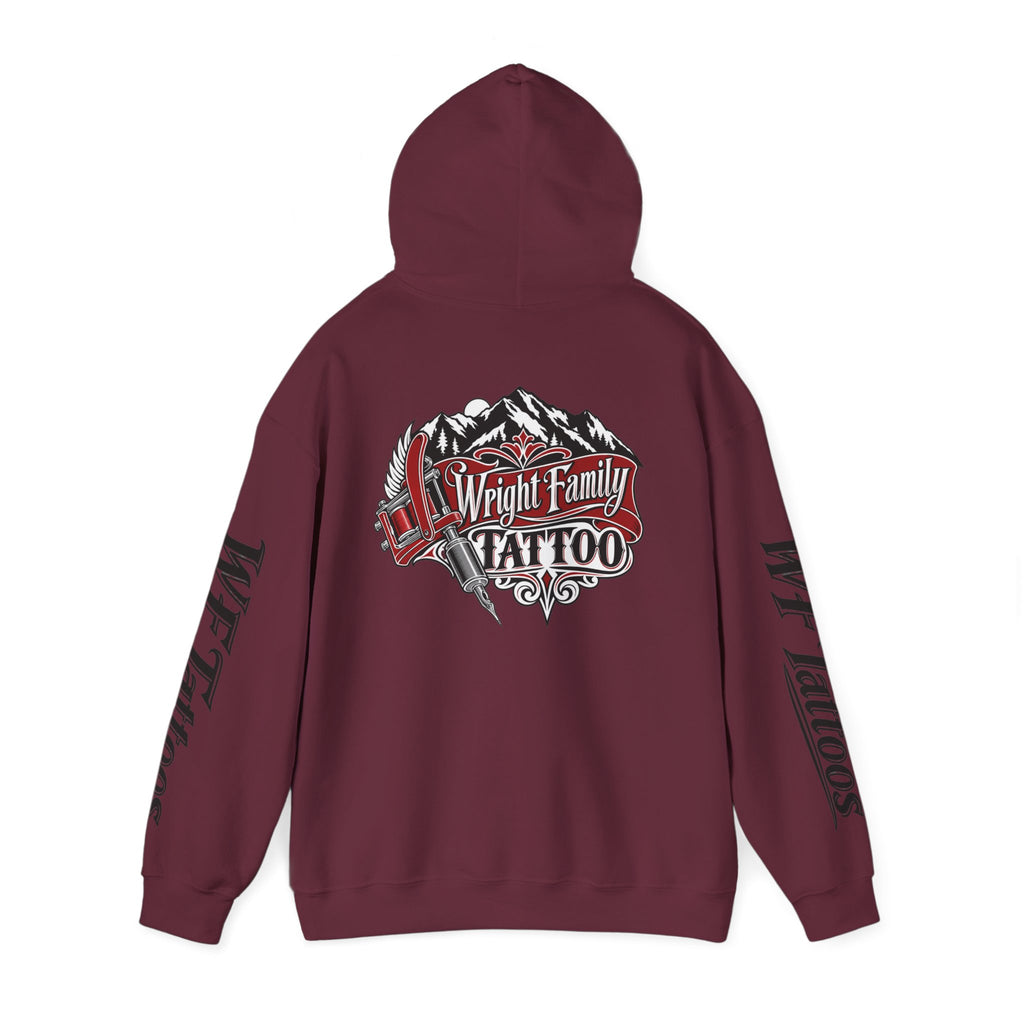 Wright Family Tattoo Hoodie — Vintage Shop Logo Pullover
