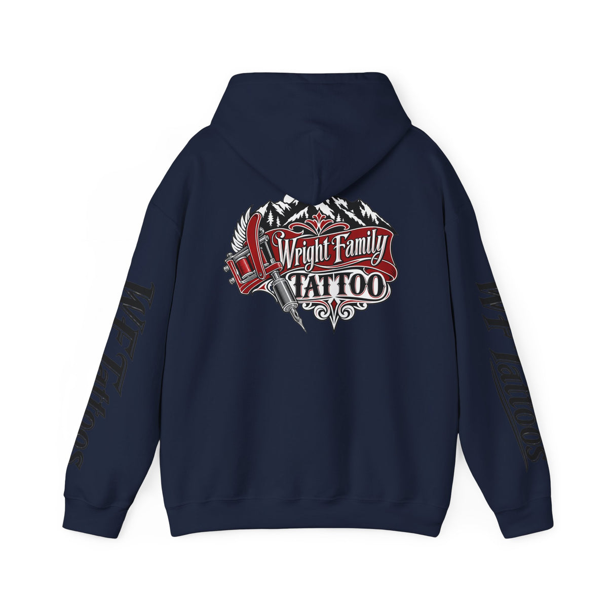 Wright Family Tattoo Hoodie — Vintage Shop Logo Pullover