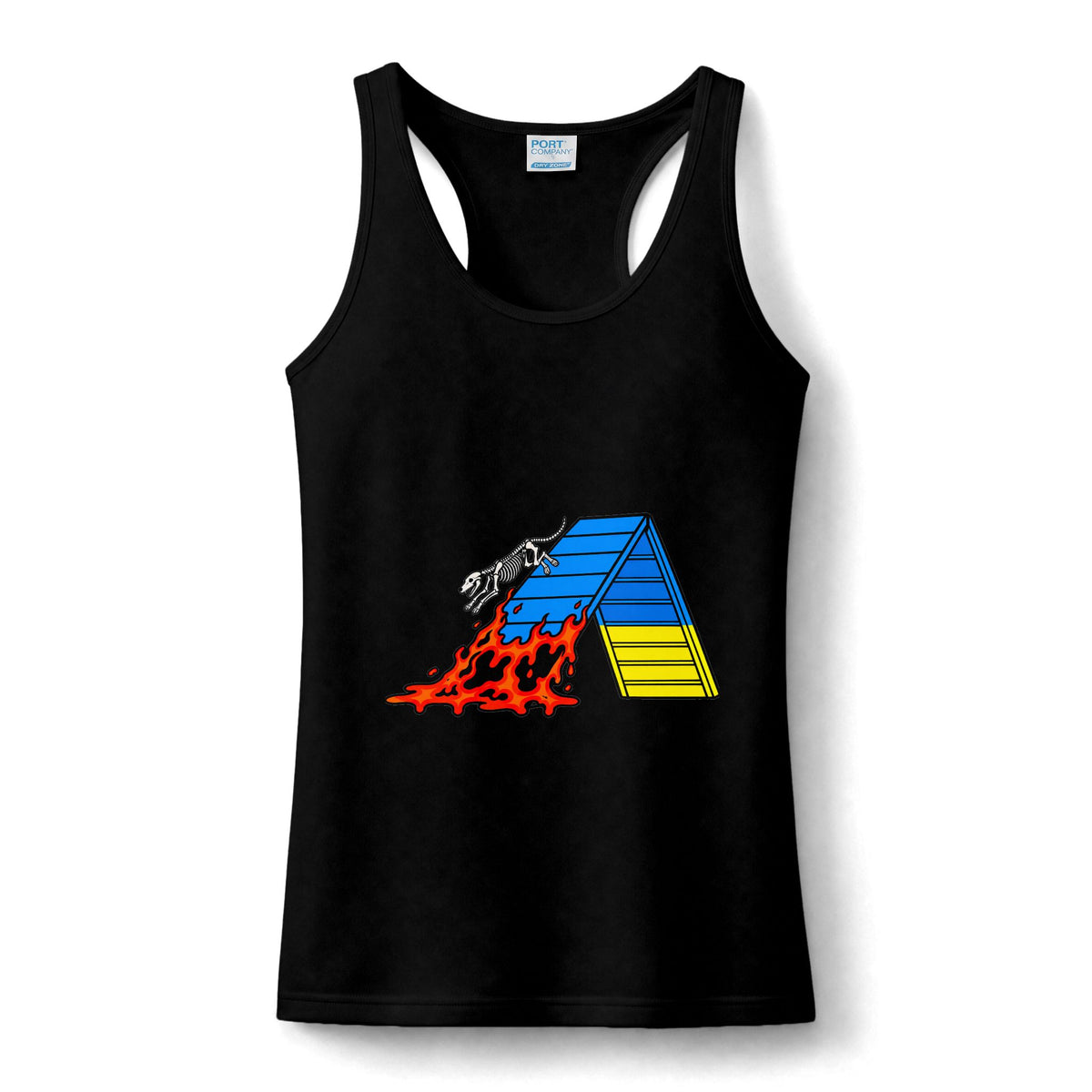 WF Tattoos Small Dog Lava tank