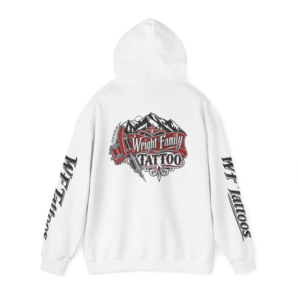 Wright Family Tattoo Hoodie — Vintage Shop Logo Pullover