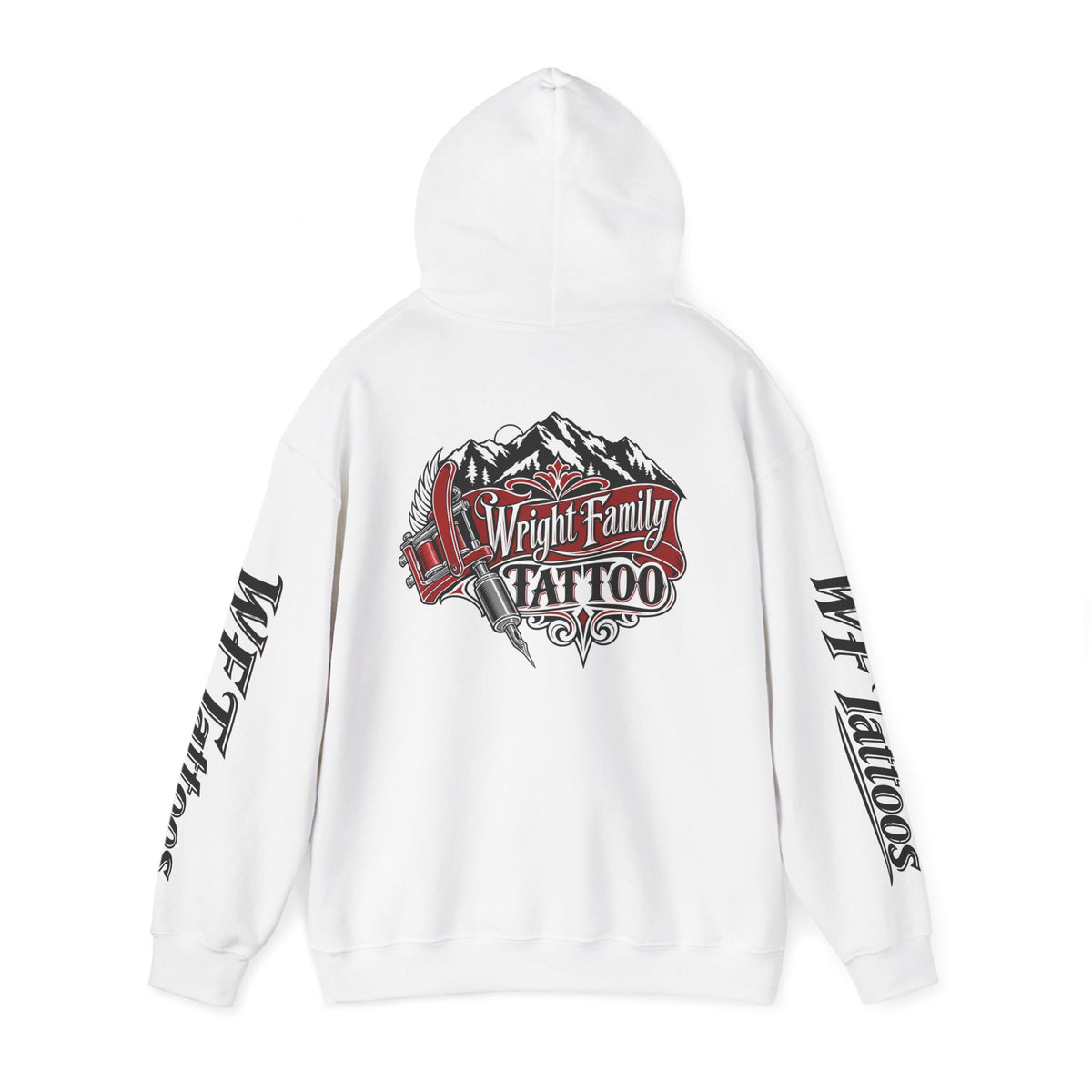 Wright Family Tattoo Hoodie — Vintage Shop Logo Pullover