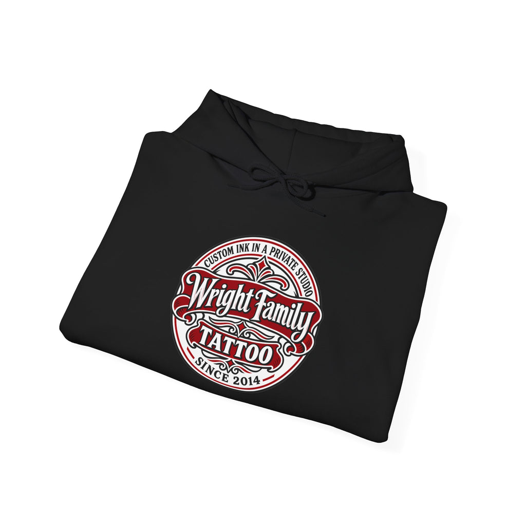 Wright Family Tattoo Hoodie — Vintage Shop Logo Pullover