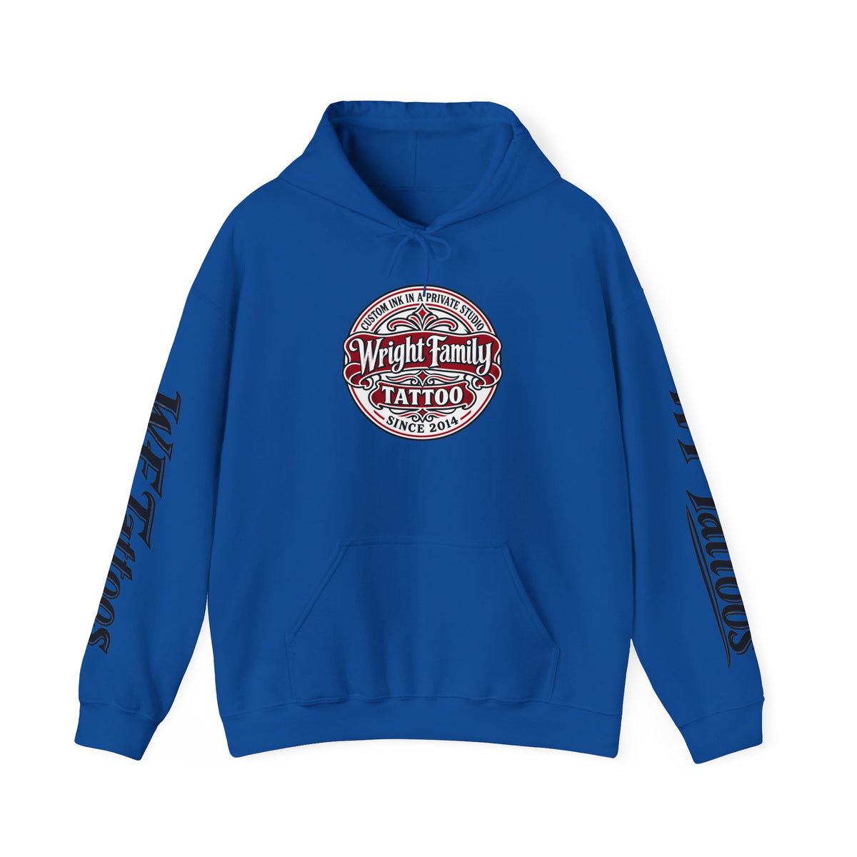 Wright Family Tattoo Hoodie — Vintage Shop Logo Pullover