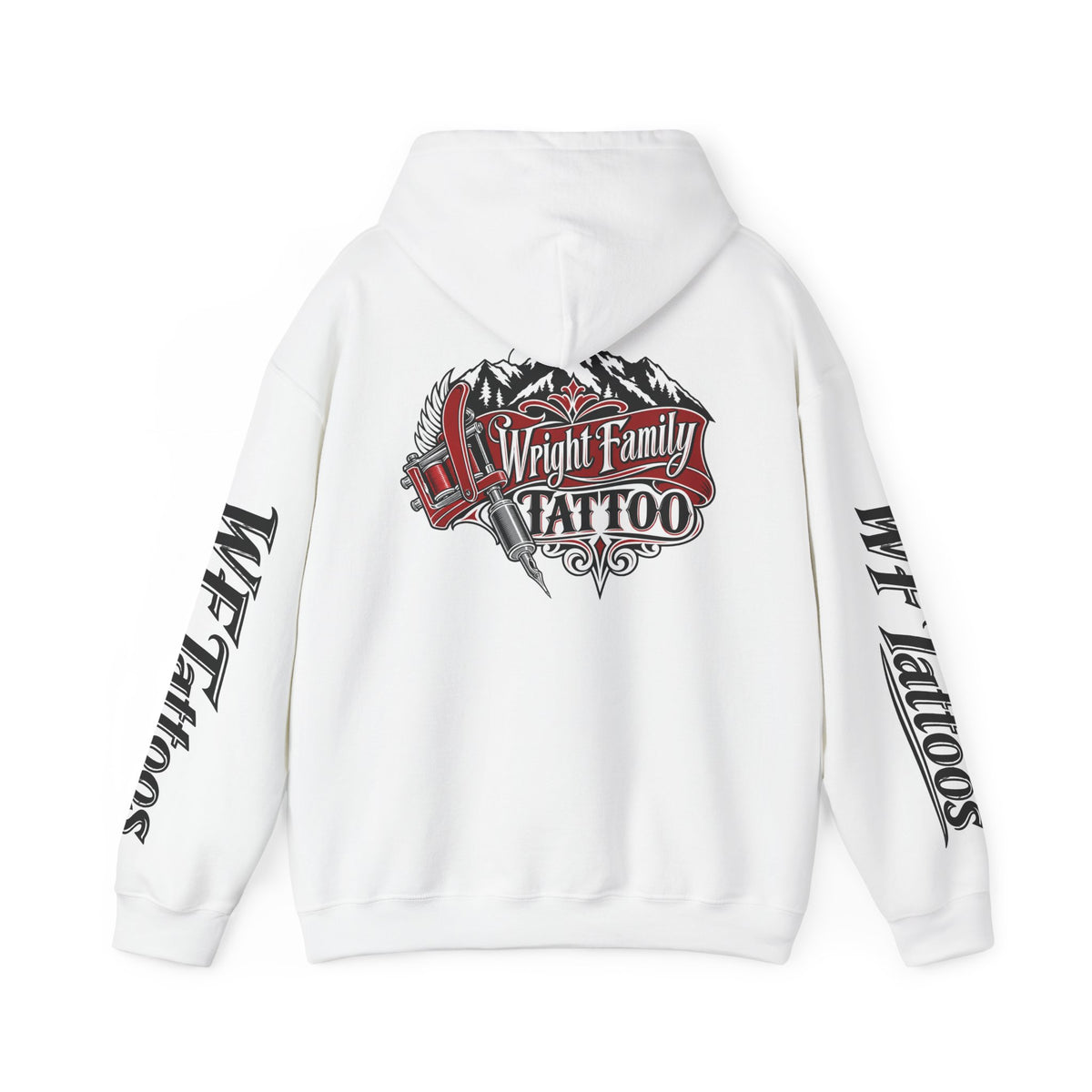 Wright Family Tattoo Hoodie — Vintage Shop Logo Pullover
