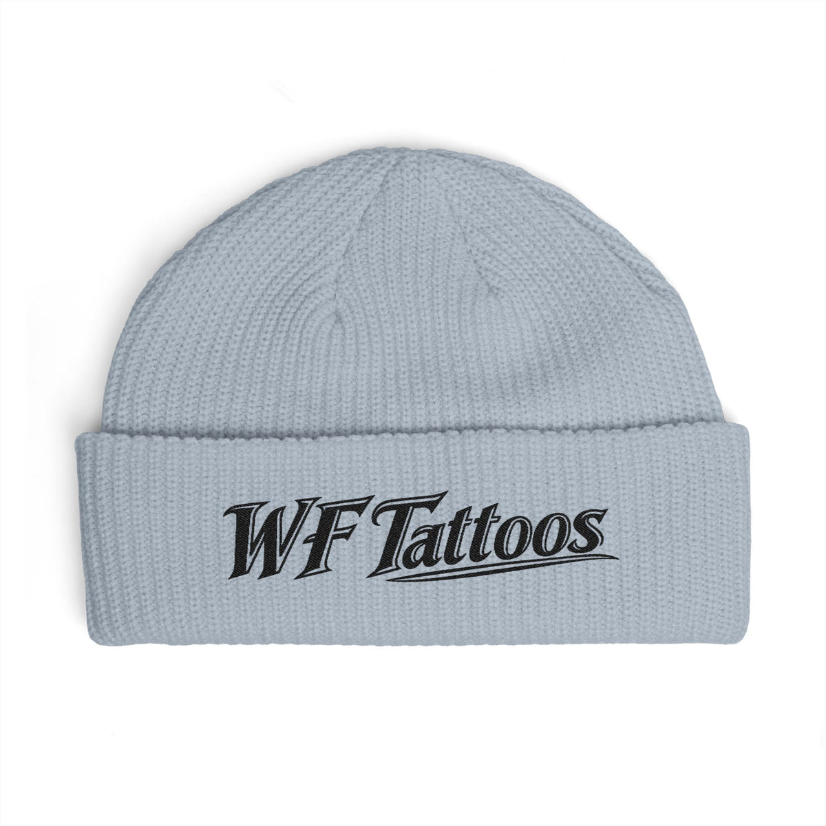 WF Tattoos Cuff Beanie – Embroidered Tattoo Shop Knit Cap