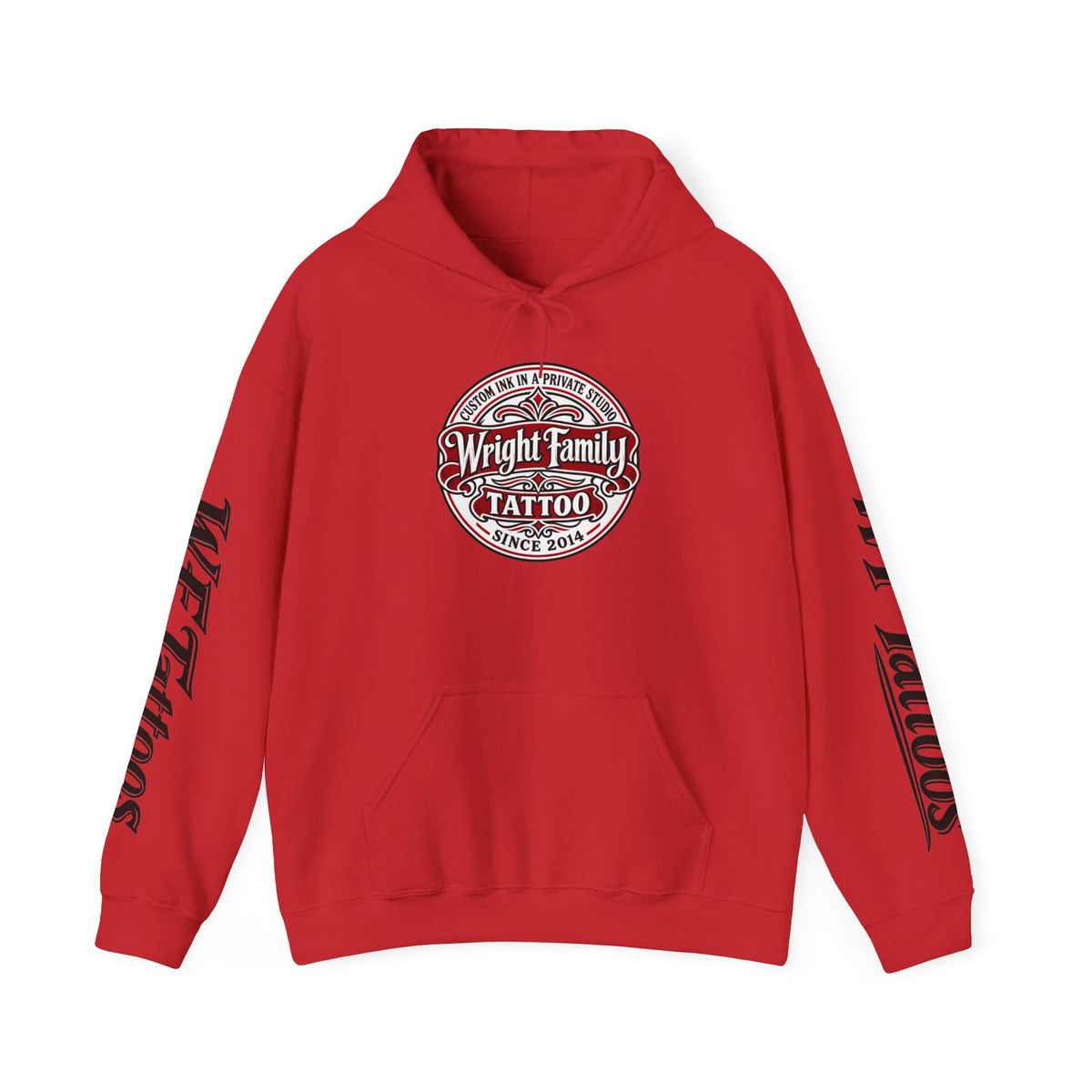 Wright Family Tattoo Hoodie — Vintage Shop Logo Pullover