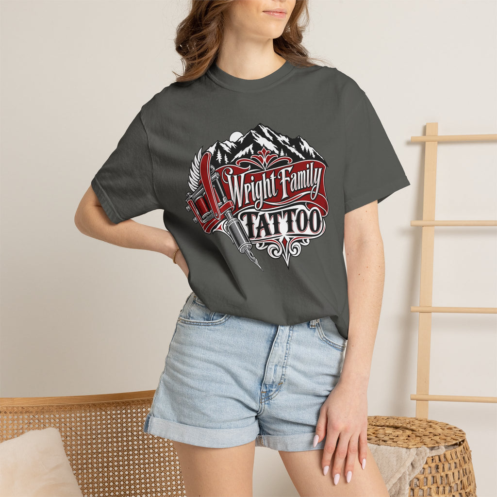 Tattoo Shop T-Shirt — Wright Family Tattoo Logo Tee