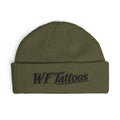 WF Tattoos Cuff Beanie – Embroidered Tattoo Shop Knit Cap