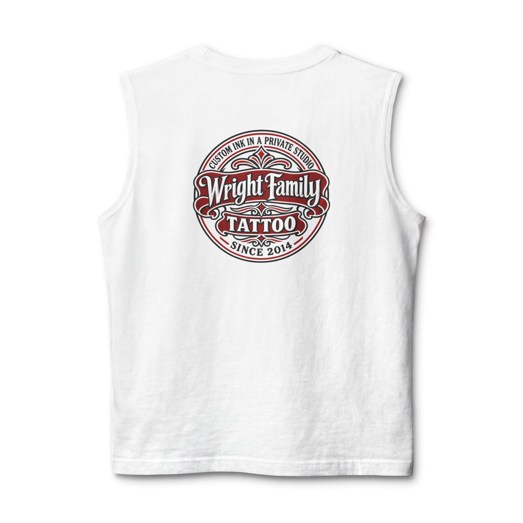 Tattoo Parlor Danes Muscle Tank — Vintage "Wright Family Tattoo" Design